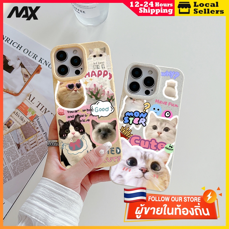 MAX-สินค้าพร้อมส่ง เคสไอโฟน11 เคส iphone 11 15 pro max สีดำสีขาวเรียบนุ่ม TPU ป้องกันกล้องกันกระแทกคู่น่ารัก MINI