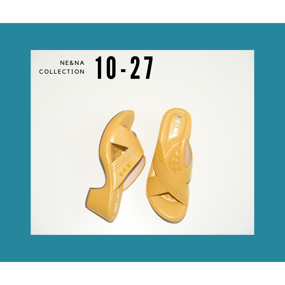 รองเท้าผู้หญิงเเบบเเตะสวมส้นสูงปานกลาง No. 10-27  NE&NA Collection Shoes
