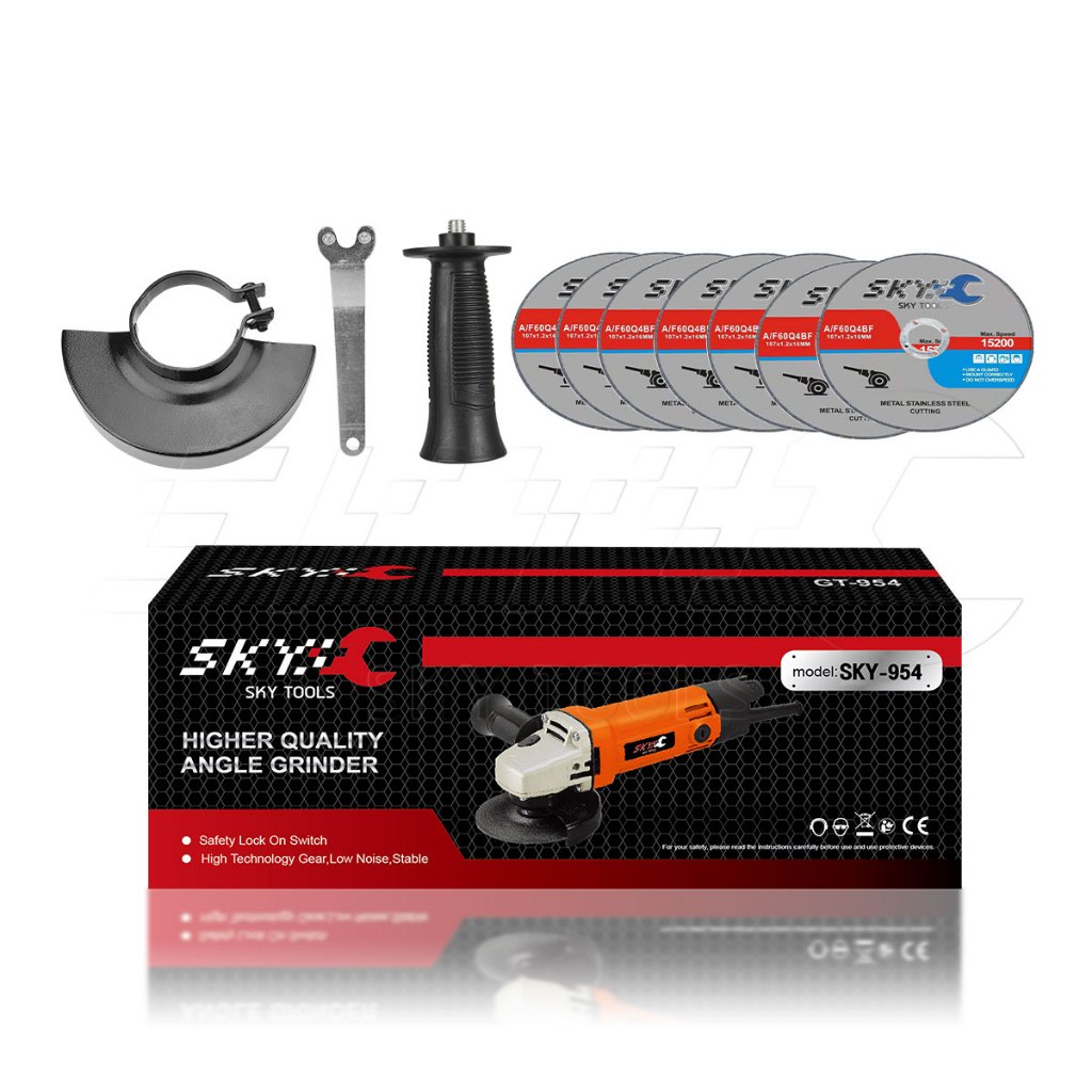 SKY TOOLS เครื่องเจียร หินเจียร 4 นิ้ว 1100W เครื่องเจียรไฟฟ้า ลูกหมู รุ่น SKY-954 - รูปที่ 4