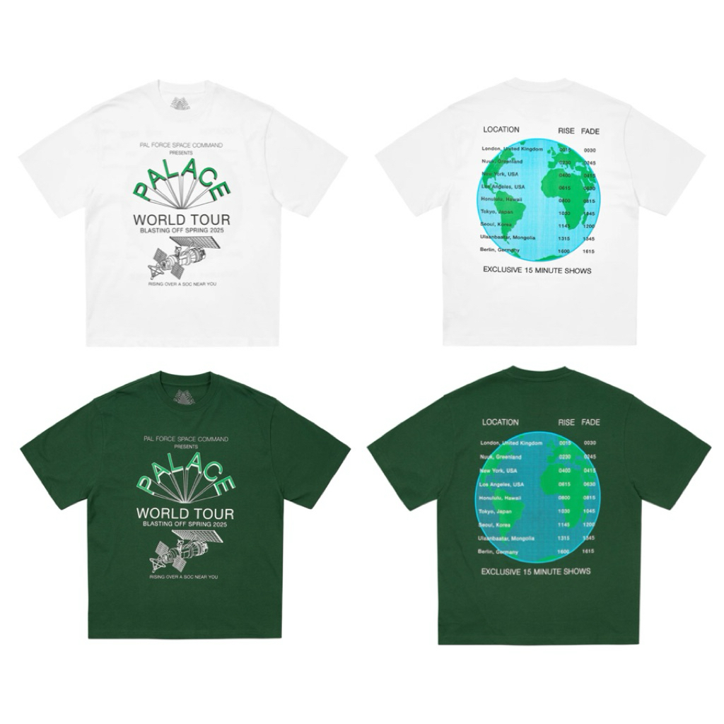 💚พร้อมส่ง💚 เสื้อยืด Palace WORLD TOUR T-SHIRT จากญี่ปุ่น