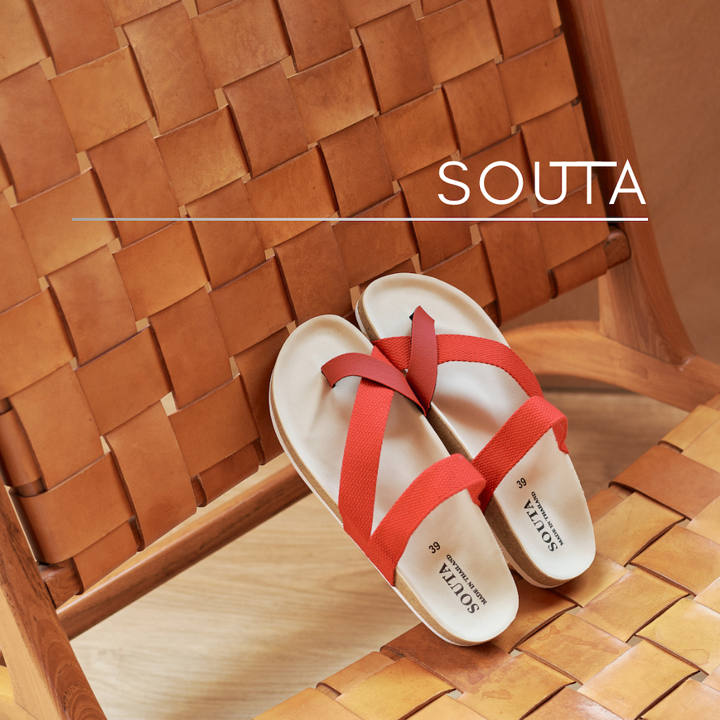 The Negi - Souta🍵รองเท้าแตะสไตล์วินเทจ สายคาดผ้าสปัน พื้นสัมผัสนุ่ม >> ไซส์35-45EU รูปที่ 6