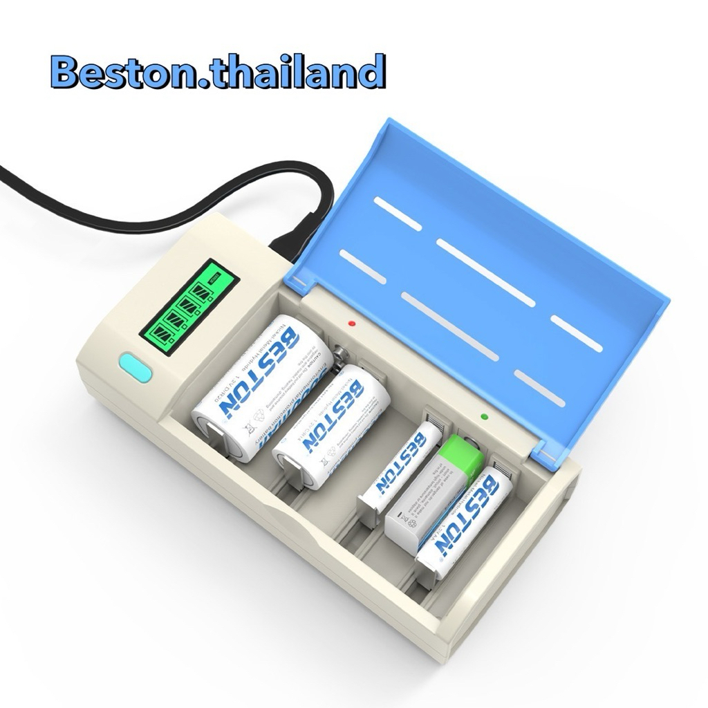 BESTON C906W เครื่องชาร์จ ถ่าน AA/AAA/C size/D size/9V ni-mh