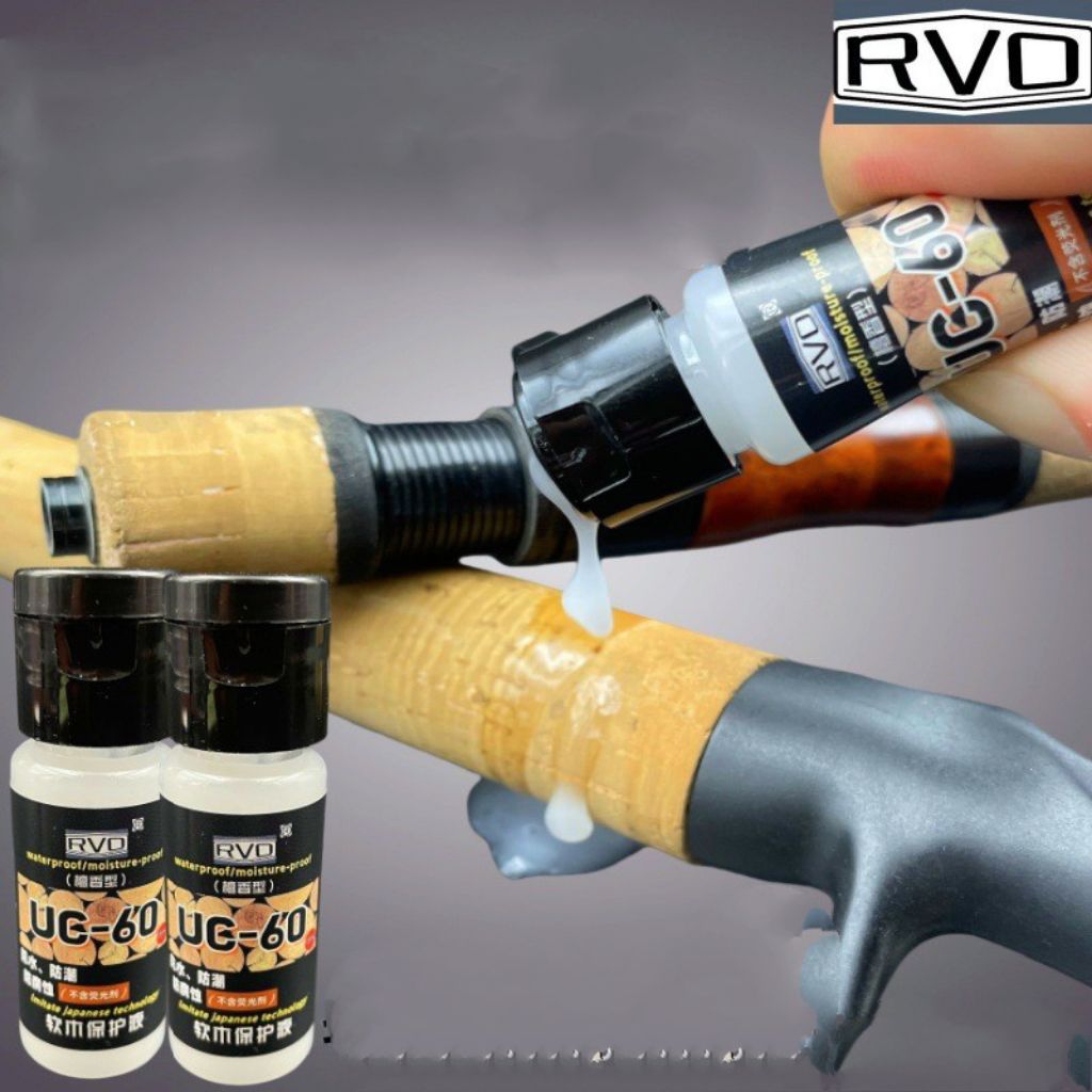 น้ำยาบำรุงรักษาคันเบ็ด RVO น้ำยาเคลือบไม้ก๊อก กันน้ำ ป้องกันการเกาะติด แห้งเร็ว ไม่แข็ง ส่งจากไทย