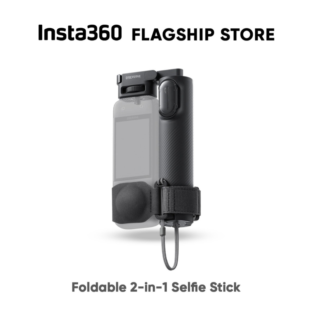Insta360 ไม้เซลฟี่ Foldable 2-in-1 Selfie Stick ไม้พับได้ กล้อง แอคชั่น 360 พกพาสะดวก Action Camera