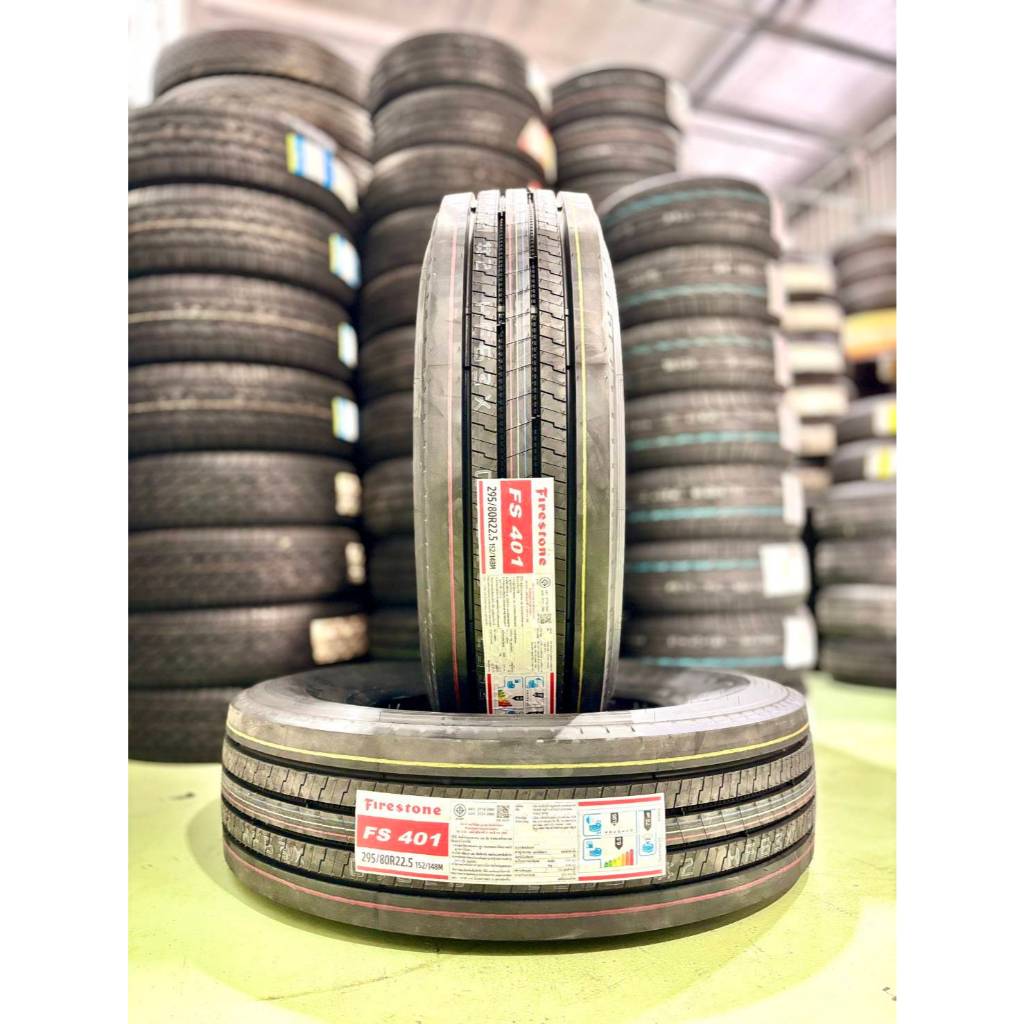 ยางรถบรรทุกเรเดียล 295/80R22.5 FS 401 // Firestone (ยางใหม่ค้างปี 2024)