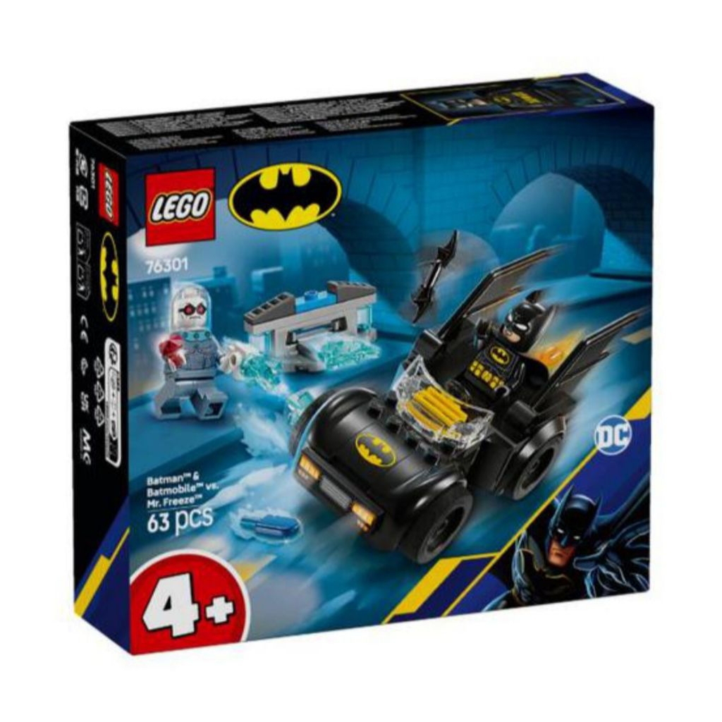 LEGO Super Heroes  Batman & Batmobile vs. Mr. Freeze (63 Pieces) - 76301