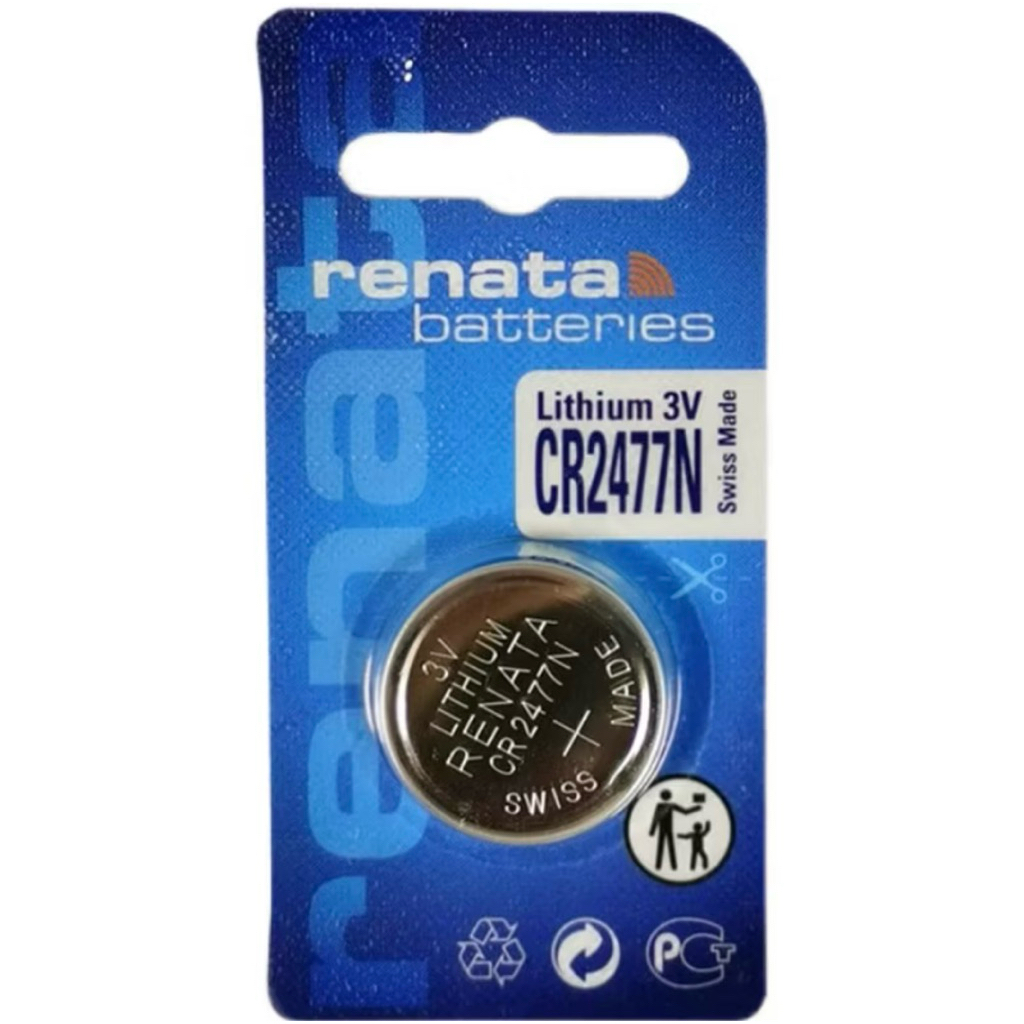 ถ่านRenata CR2477N Lithium 3V ของแท้1ก้อน ออกใบกำกับภาษีได้