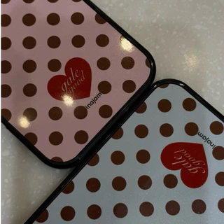 เคสไอโฟนลายจุด (ใส่คำในหัวใจได้) แบรนด์ Inajam Collection Up2U