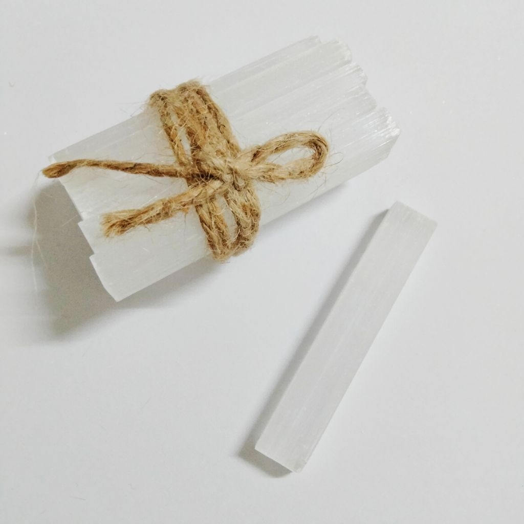 เซเลไนต์แท่ง selenite stone