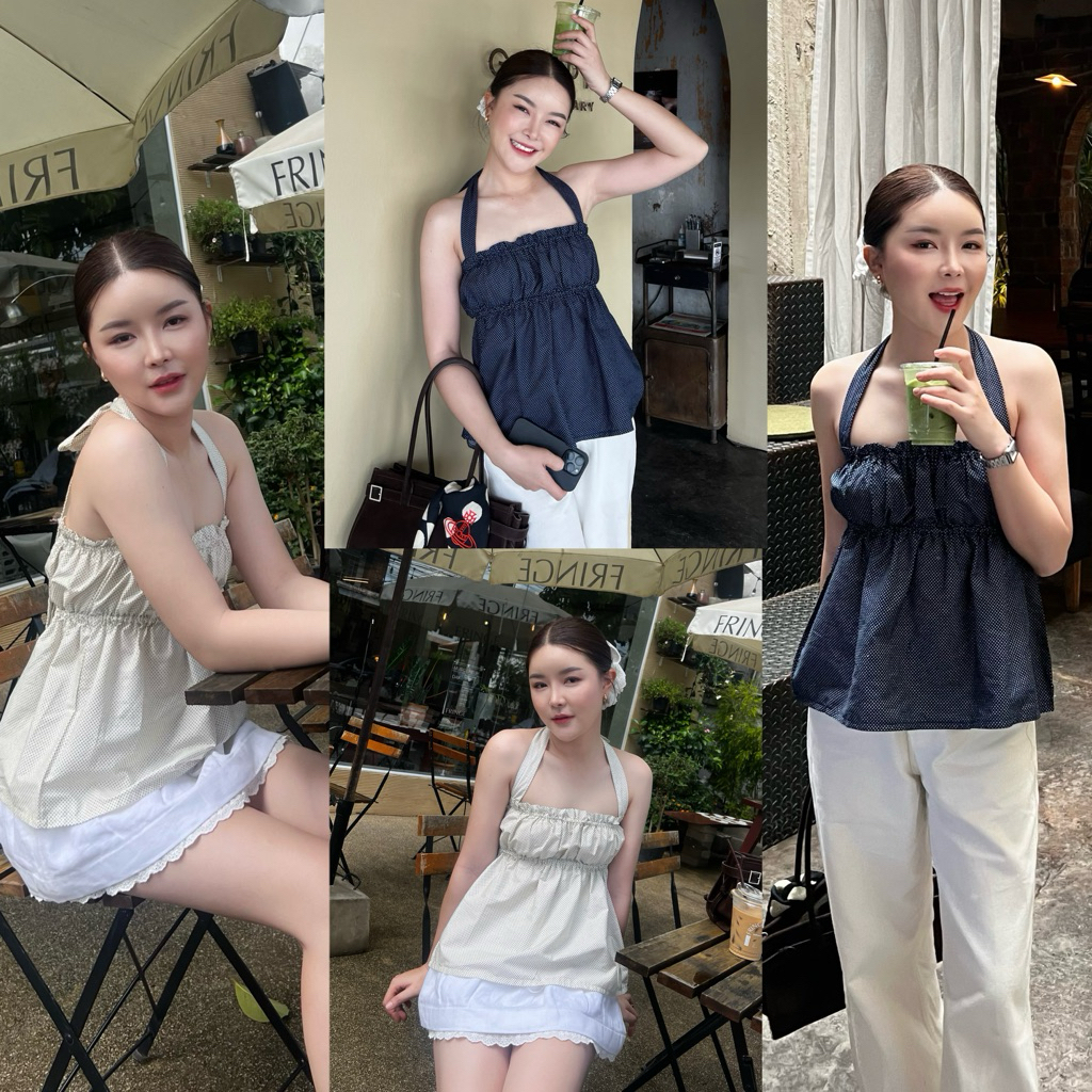 Solve.official - Polka dot top (เสื้อลายจุดเล็ก)