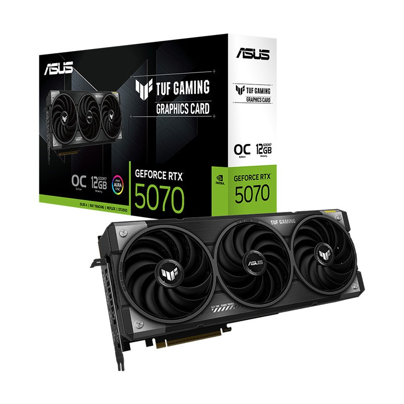 VGA(การ์ดจอ) ASUS TUF GAMING GEFORCE RTX 5070 OC EDITION - 12GB GDDR7 (TUF-RTX5070-O12G-GAMING)