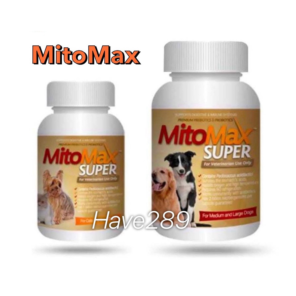 Mitomax Super ซินไบโอติก โปรไบโอติก ปรับสมดุลทางเดินอาหารสำหรับแมว-สุนัข