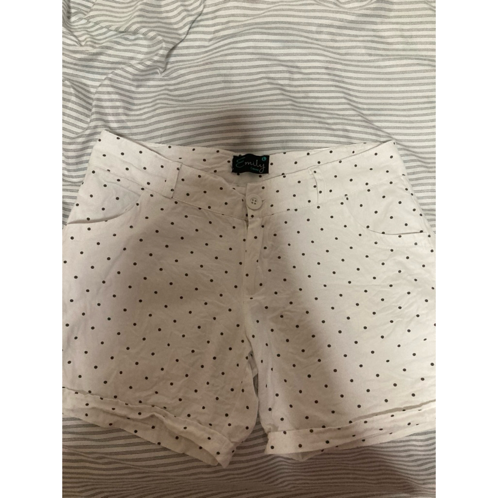 กางเกงขาสั้น polka dot