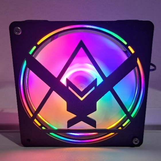 Fan cover,Fan grill size120mm. ลาย Noble team(อุปกรณ์ป้องกันพัดลม pc)