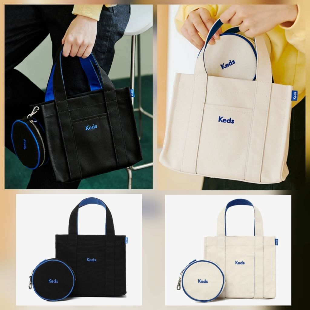 กระเป๋า Keds Canvas tote bag จากเกาหลี (รุ่นนี้ไม่มีสายสะพายยาว) 💜สินค้าพร้อมส่ง💜