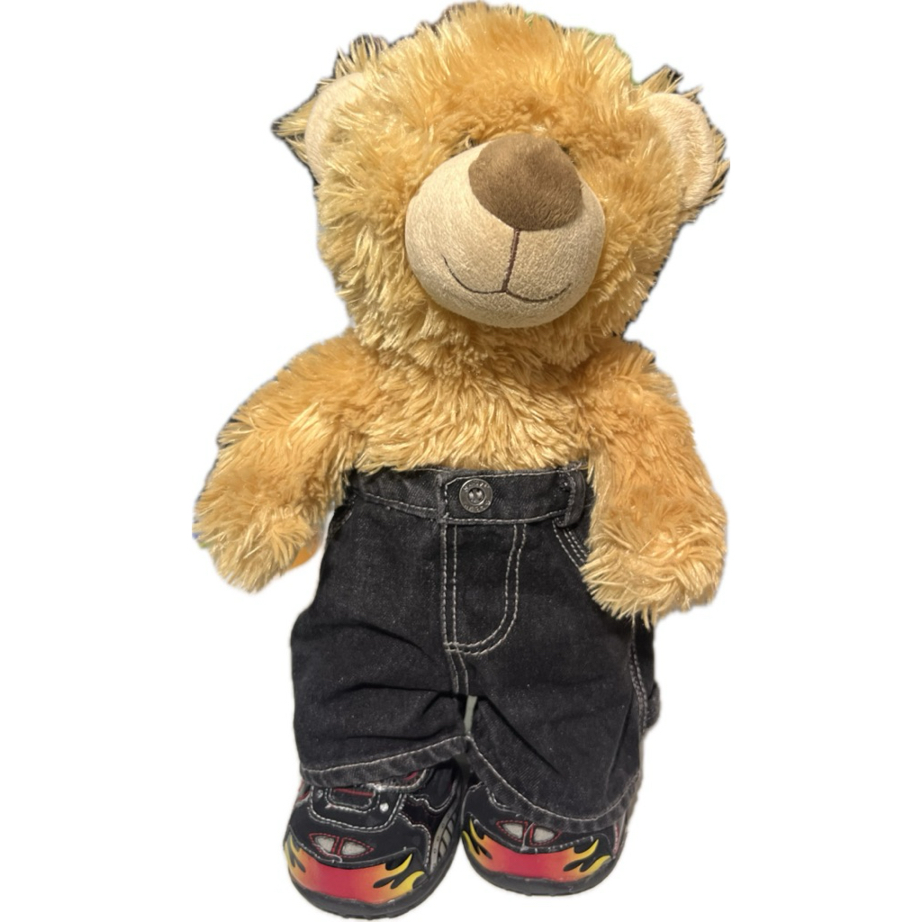 ตุ๊กตาหมี พร้อมชุดและรองเท้า build-a-bear *มือสอง