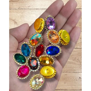 เพชรล้อมกระจก14x18มิล1เม็ด