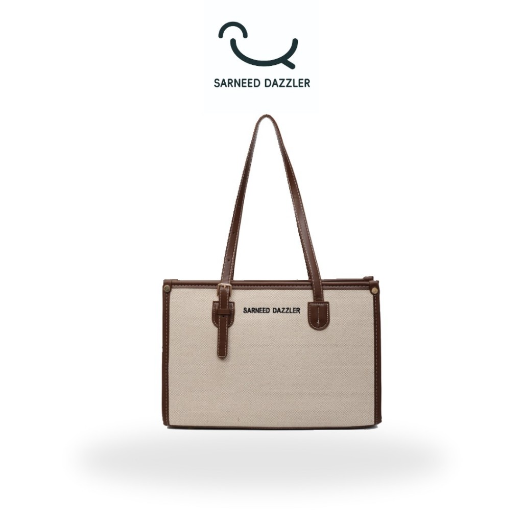 SARNEED Bon Bag กระเป๋าสะพายข้าง (บอน) ใช้สะพายไหล่ได้ สายปรับได้ ใบใหญ่บรรจุได้ เยอะ ดีไน์สวย เหมาะกับใช้ไปทำงาน  จัด