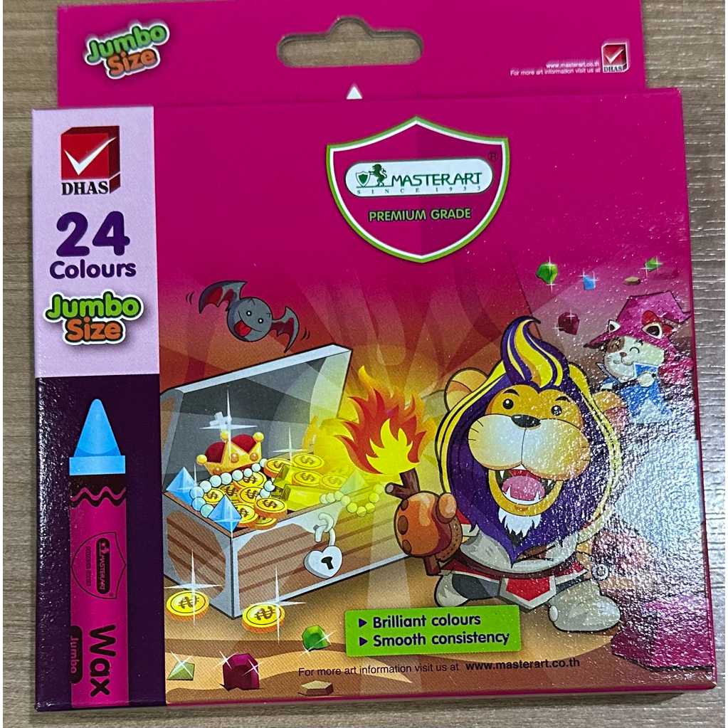 สีเทียน Master Art ขนาด จัมโบ้ 24 สี