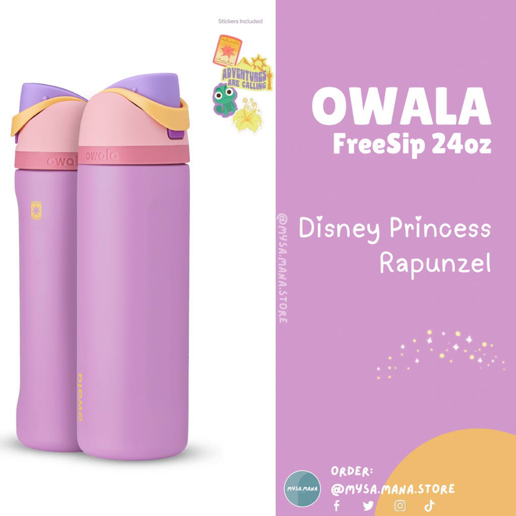 📍พร้อมส่ง ของแท้US📍 OWALA FreeSip เจ้าหญิงดิสนีย์ Disney Princess 👑 24oz/ 6 แบบ กระบอกน้ำเก็บความเย็น 24ชม. จากUS