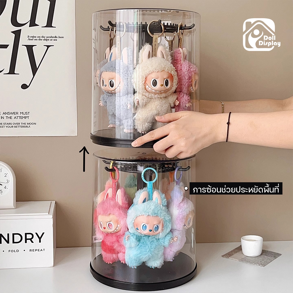 กล่องใส่โมเดล กล่องใส่ art toy กล่องใส่ตุ๊กตา หมุนได้360° พลาสติกอย่างดี ทำความสะอาดง่าย กันฝุ่นกันความชื้น