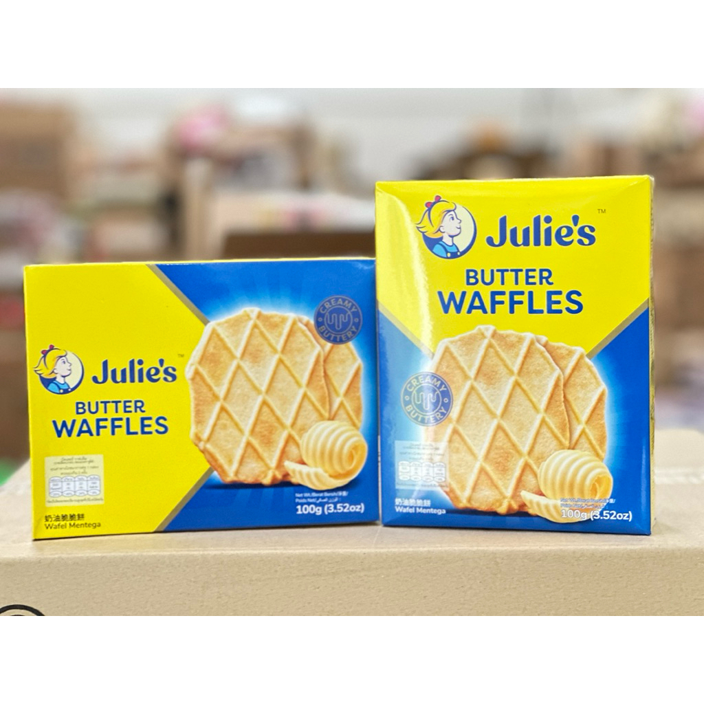 Julie’s Butter Waffles วาฟเฟิลบางกรอบหอมเนย กล่องละ100กรัม มี 3 รสชาติให้เลือก - รูปที่ 4