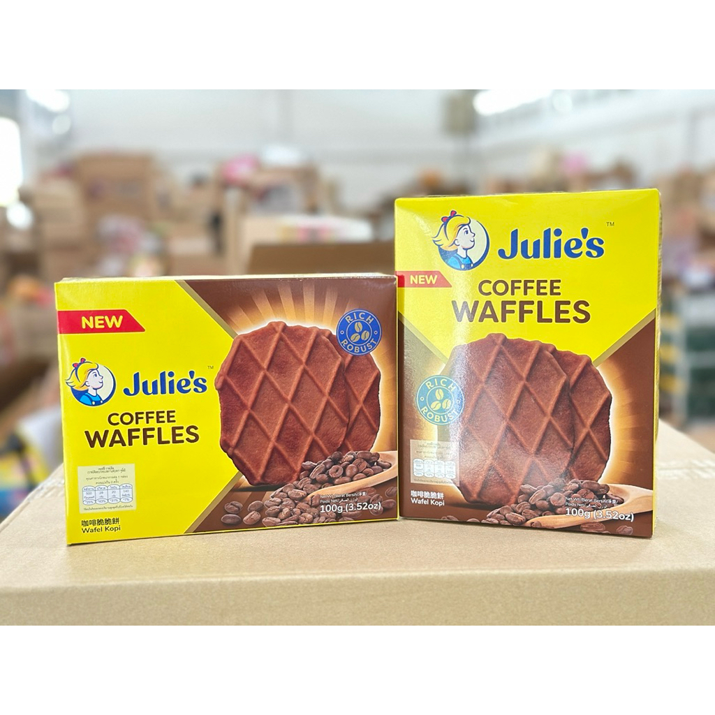 Julie’s Butter Waffles วาฟเฟิลบางกรอบหอมเนย กล่องละ100กรัม มี 3 รสชาติให้เลือก - รูปที่ 3