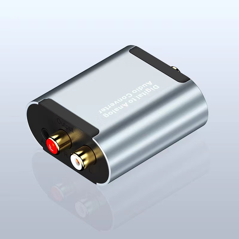 Optical Coaxial Toslink Digital to Analog Audio Converter Adapter 3.5mm RCA L/R With 1m Optical