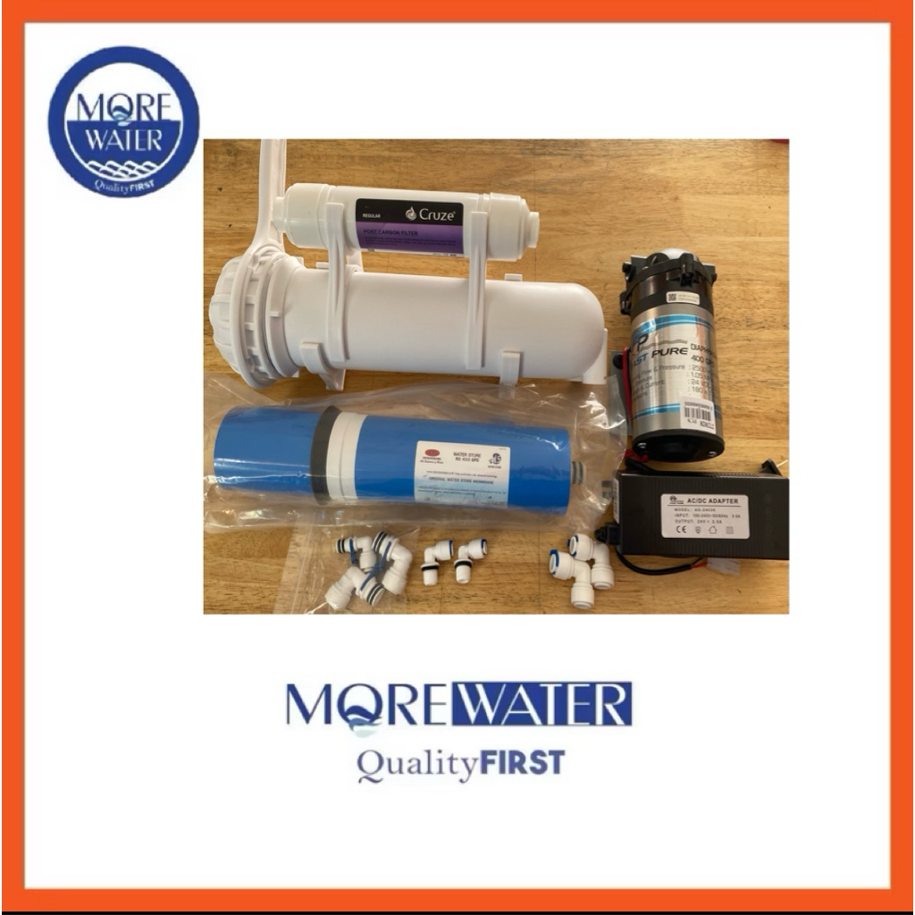 Set RO membrane 400 GPD & Pump