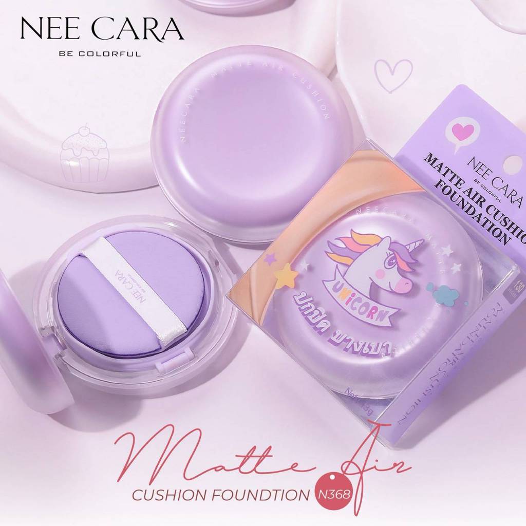 NEECARA N368 CUSHION AIR คุชชั่นเนื้อบางเบา แมทท์ ปกปิด กันน้ำกันเหงื่อ