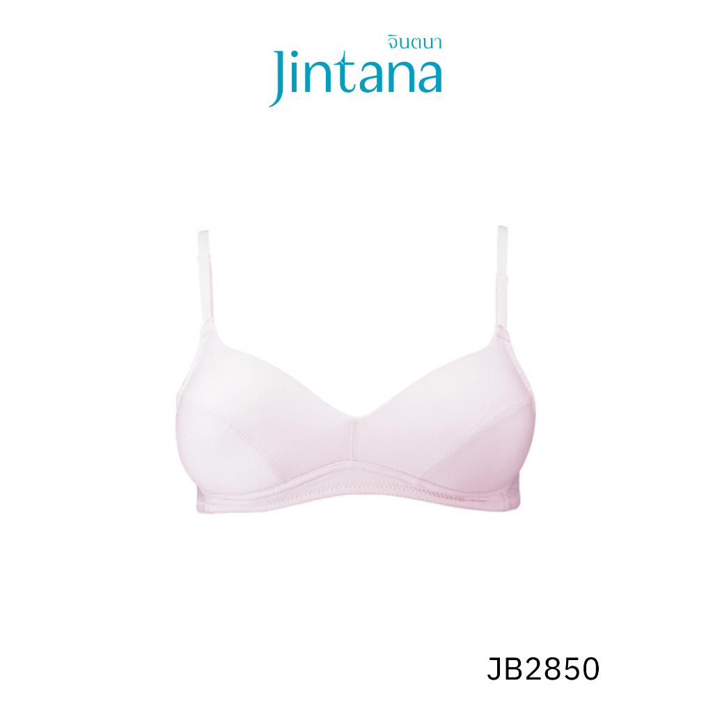 Jintana เสื้อชั้นใน จินตนา รุ่น Basic รหัส JB2850 (ไม่มีโครง) สีดำ เสื้อในไม่มีโครง ผ้านิ่ม ใส่สบาย ระบายอากาศ