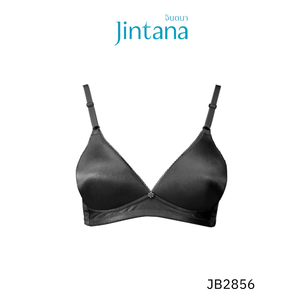 Jintana เสื้อชั้นใน จินตนา รุ่น Basic รหัส JB2856 (ไม่มีโครง) สีดำ เสื้อในไม่มีโครง เก็บกระชับ ใส่สบาย