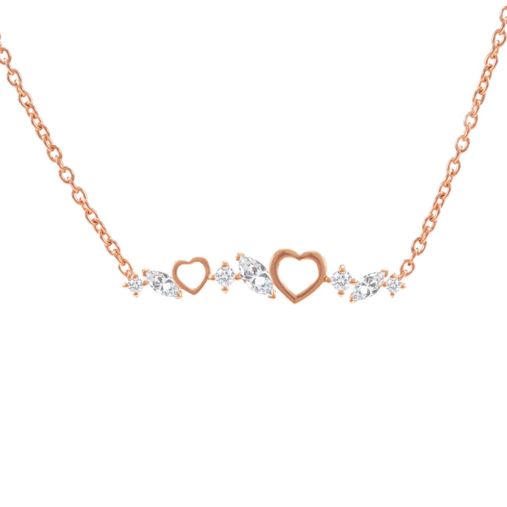 Jewellista จี้พร้อมสร้อยคอรุ่น Zelda เงินแท้ 925 ประดับพลอย CZ