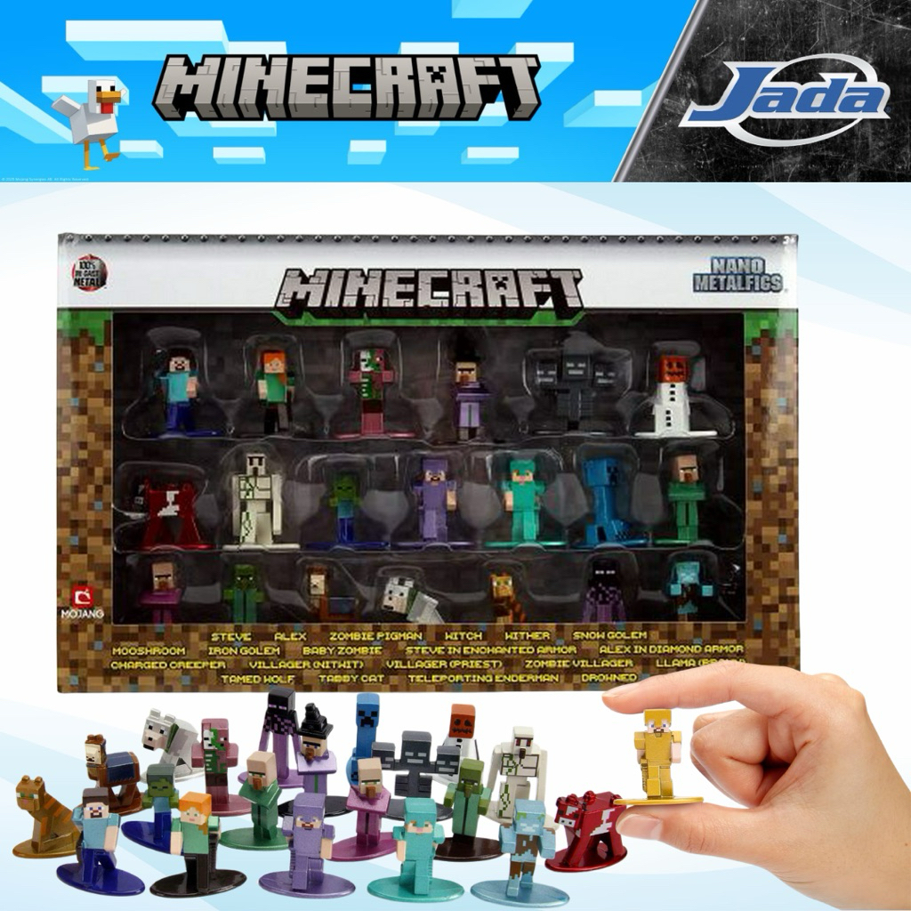 JADA TOYS Minecraft Wave 2 20 Piece Figure Set