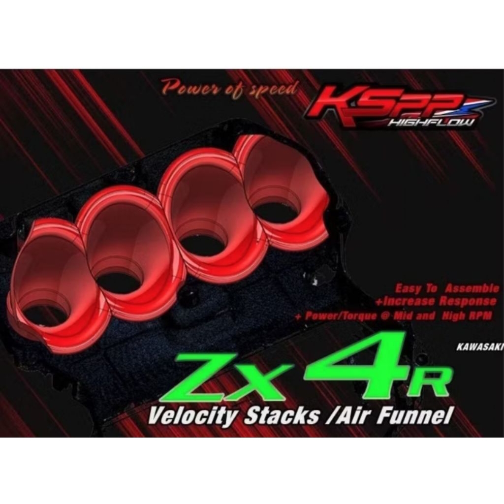 lปากแตร Zx4R Velocity stackZx4R -AirFunnel Zx4R [KSPP] Zx4RR