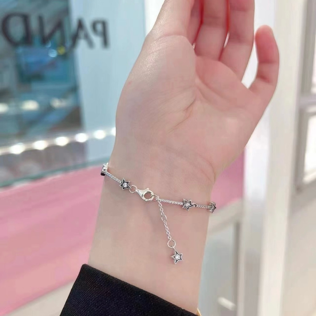 พร้อนส่งในไทย🚀มีกล่อง PdrTravelStain 925 หญิงสีเงินกลุ่มของขวัญวันเกิด - รูปที่ 5