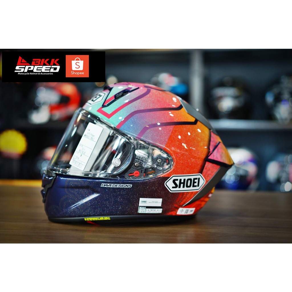 Shoei X15 Marquez Holi TC1 ลายแข่ง motogp สนาม india GP พิเศษสุดๆ