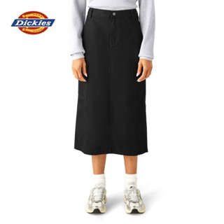 DICKIES WOMENS DUCK CANVAS SKIRT - BLACK - กระโปรง ผู้หญิง