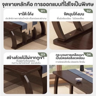 MICI โต๊ะญี่ปุ่น โต๊ะอาหาร โต๊ะคอมพิวเตอร์ โต๊ะอเนกประสงค์ แข็งแรง พับได้ ทนทาน ประหยัดพื้นที่ ทำโดยไม้ไผ่ธรรมชาติ