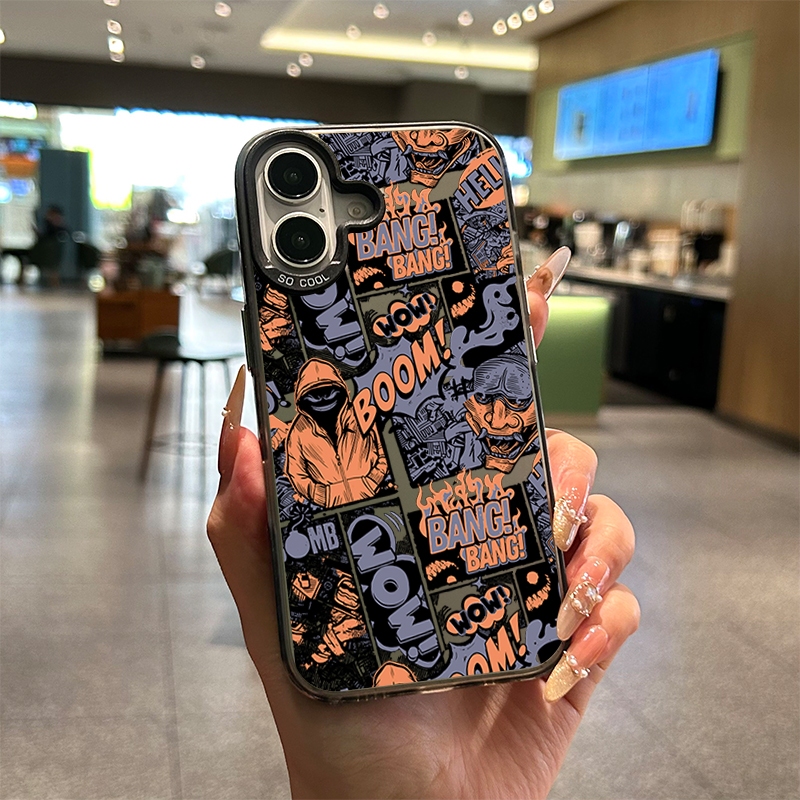 🔥เคสโทรศัพท์แอปเปิ้ล🔥 ทนต่อสิ่งสกปรก 11 12 13 14 15 Pro Max XS X XR 7 8 14Plus ป้องกันการชนกัน รุ่นเย็น มีหลายสี วงดนตรี - รูปที่ 6