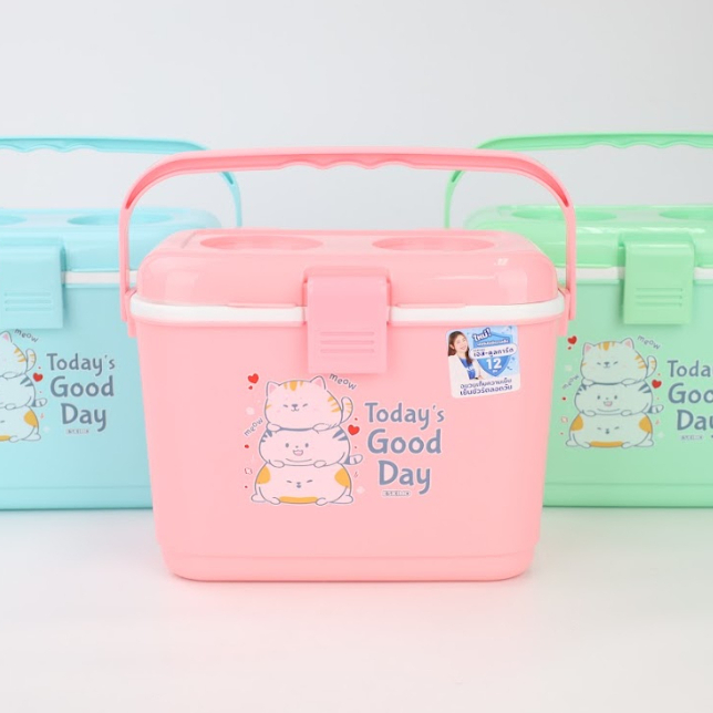 🛖KD กระติกน้ำ กระติกน้ำเก็บความเย็น  ถังน้ำแข็ง 4L  เก็บเย็นนาน 8 ชม. สำหรับใช้แช่น้ำ กระป๋อง ปิคนิค KC400