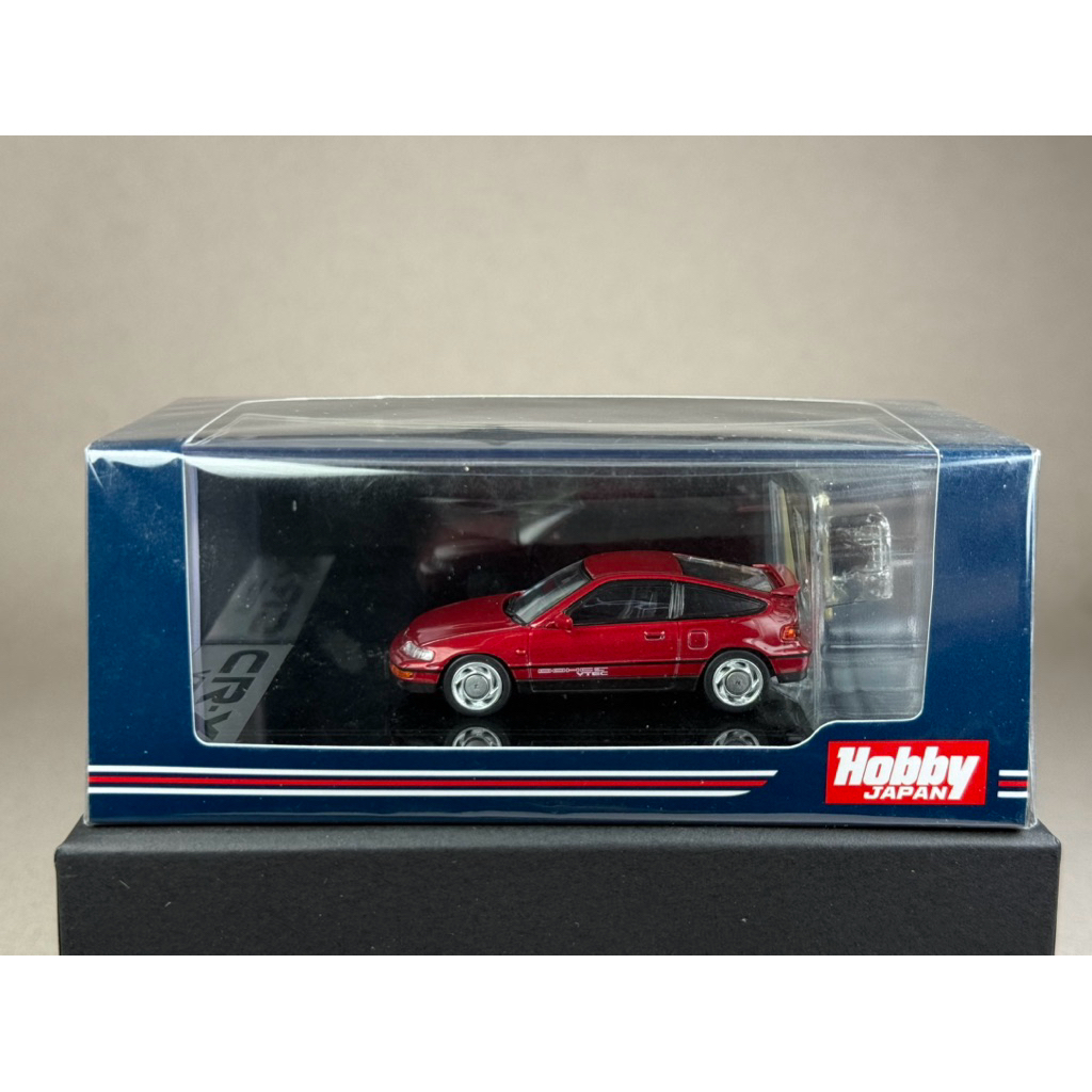 🔹Honda CRX SiR EF8 1989 w/ Engine display model Red Pearl HJ642005R Scale 1:64 ยี่ห้อ Hobby Japan