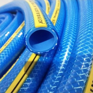 OCEANSTONE สายยางสีฟ้าเสริมเชือกถัก เกรด A ขนาด 5 หุน (5/8") แถมฟรี กิ๊บรัด 1 อัน (A107)