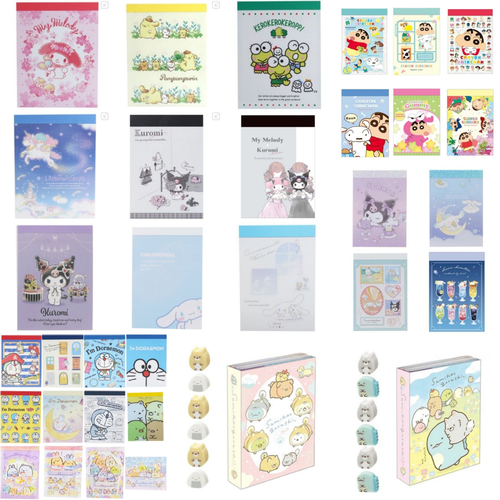 ( 100 ลายพร้อมส่ง) NEW !!! กระดาษโน้ต สมุดฉีก Mini memo เล่มเล็ก ลายน่ารักๆจาก Japan ของแท้จากญี่ปุ่นค่ะ