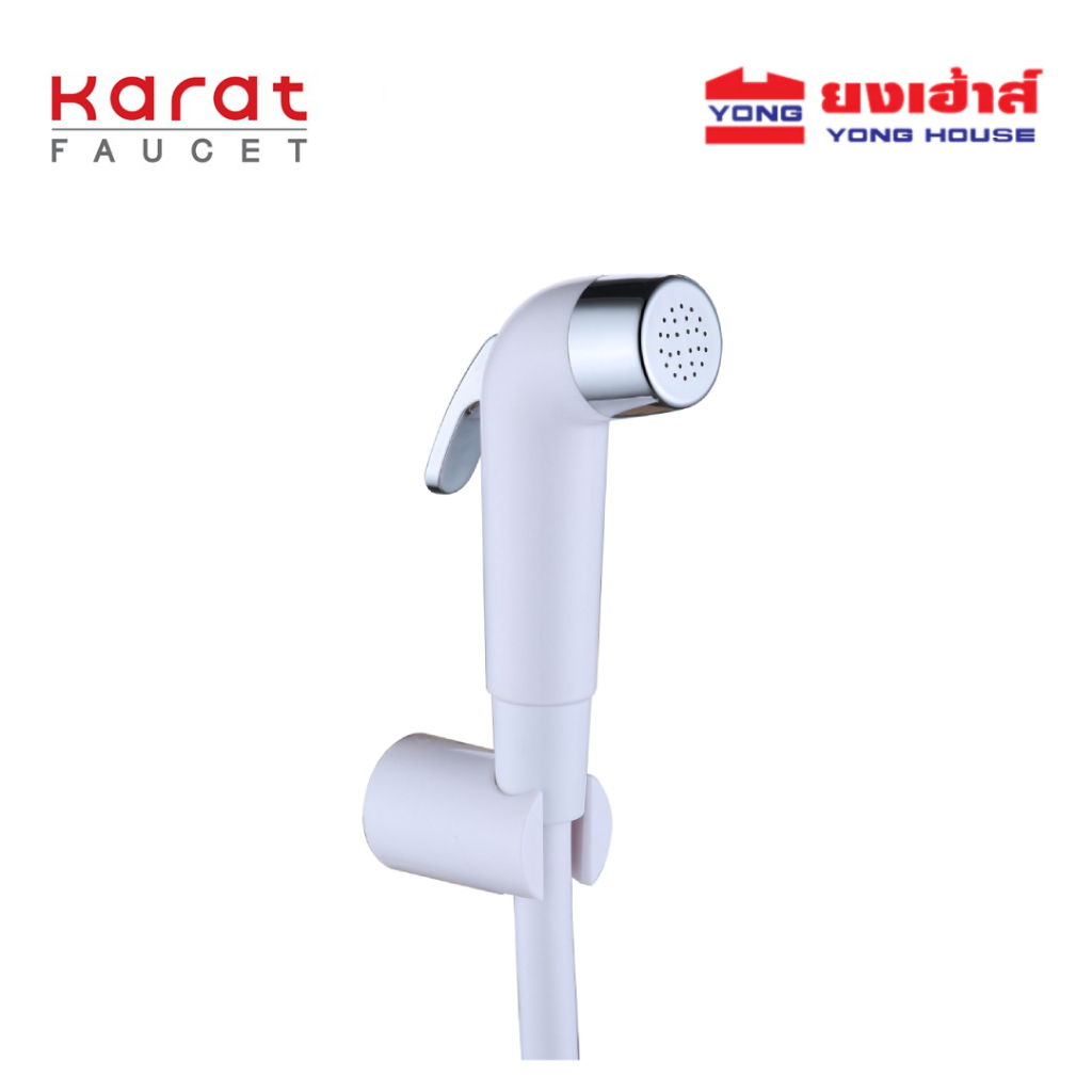 Karat Faucet สายฉีดชำระครบชุด รุ่น KA-03-325-11 สีขาว สาย PVC ยาว 120 ซม.