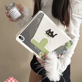 🔥พร้อมส่ง🔥เคส iPad Gen12 Gen11 Air8 11/13 ที่ใส่ปากกา ลูกแมวว่ายน้ำ เคสiPadหมุน 360° Air6 Gen10 Air5