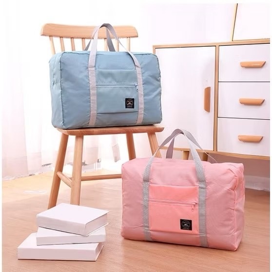 กระเป๋าเดินทาง กระเป๋าหูหิ้ว อเนกประสงค์ พับได้ กันน้ำ มี 5 สีให้เลือก