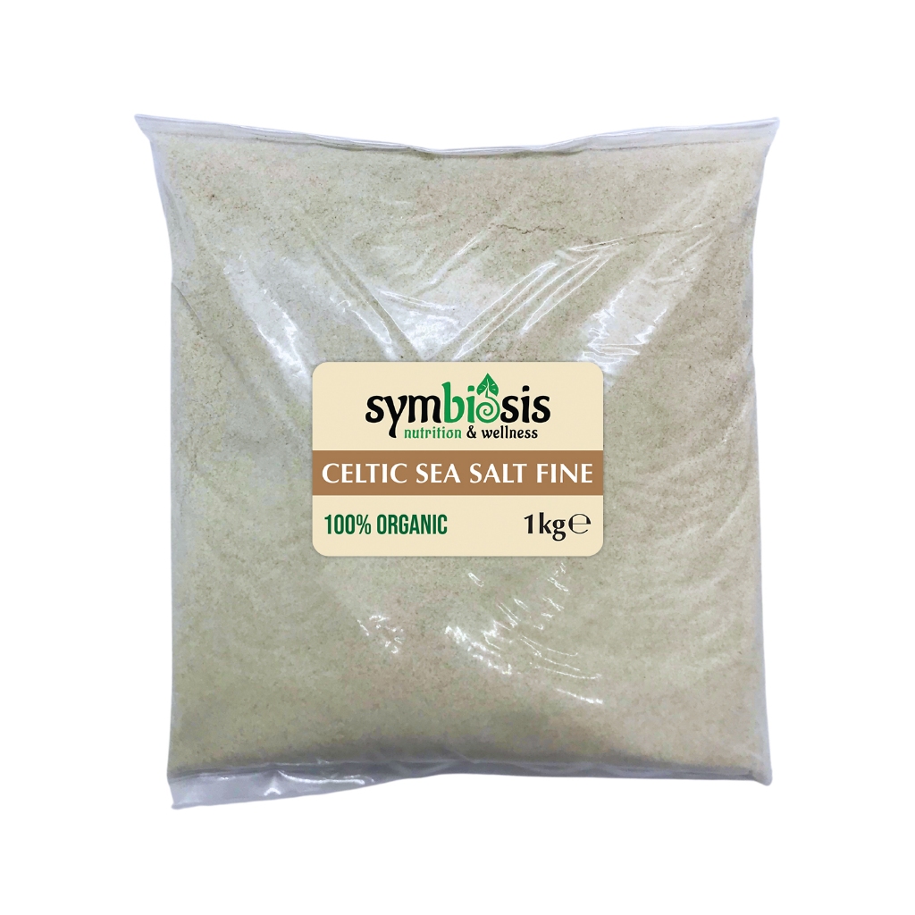 SYMBIOSIS | Celtic Sea Salt FINE 1KG | Unrefined Sea Salt | Mineral Rich Salt | Natural & Chemical-F