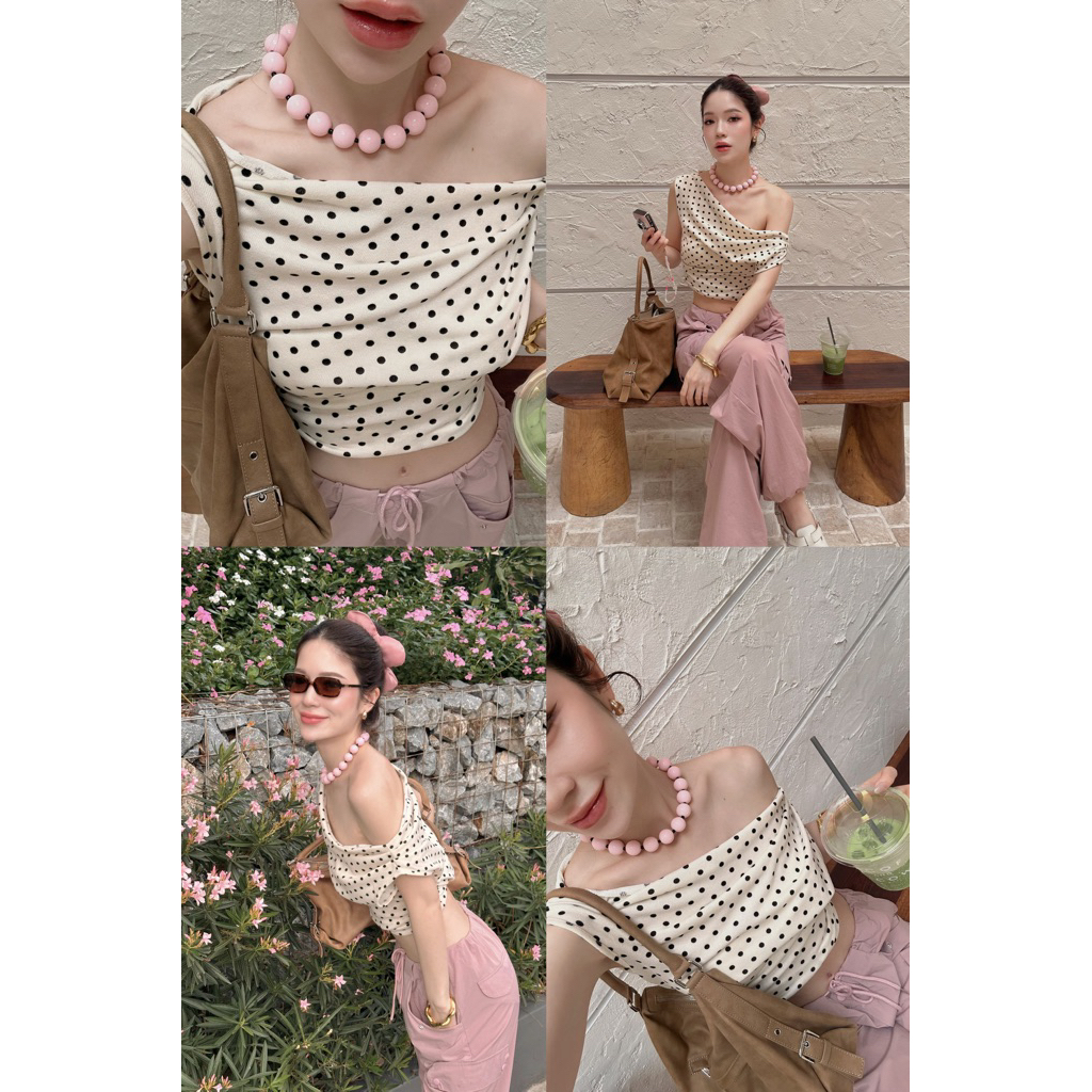 RUDY – DOTTY BELLE  (VDO ลด 25%) พร้อมส่งค่ะ* ลายจุดฮิตสุดๆในตอนนี้ค่าผ้ายืดนิ่มมาก