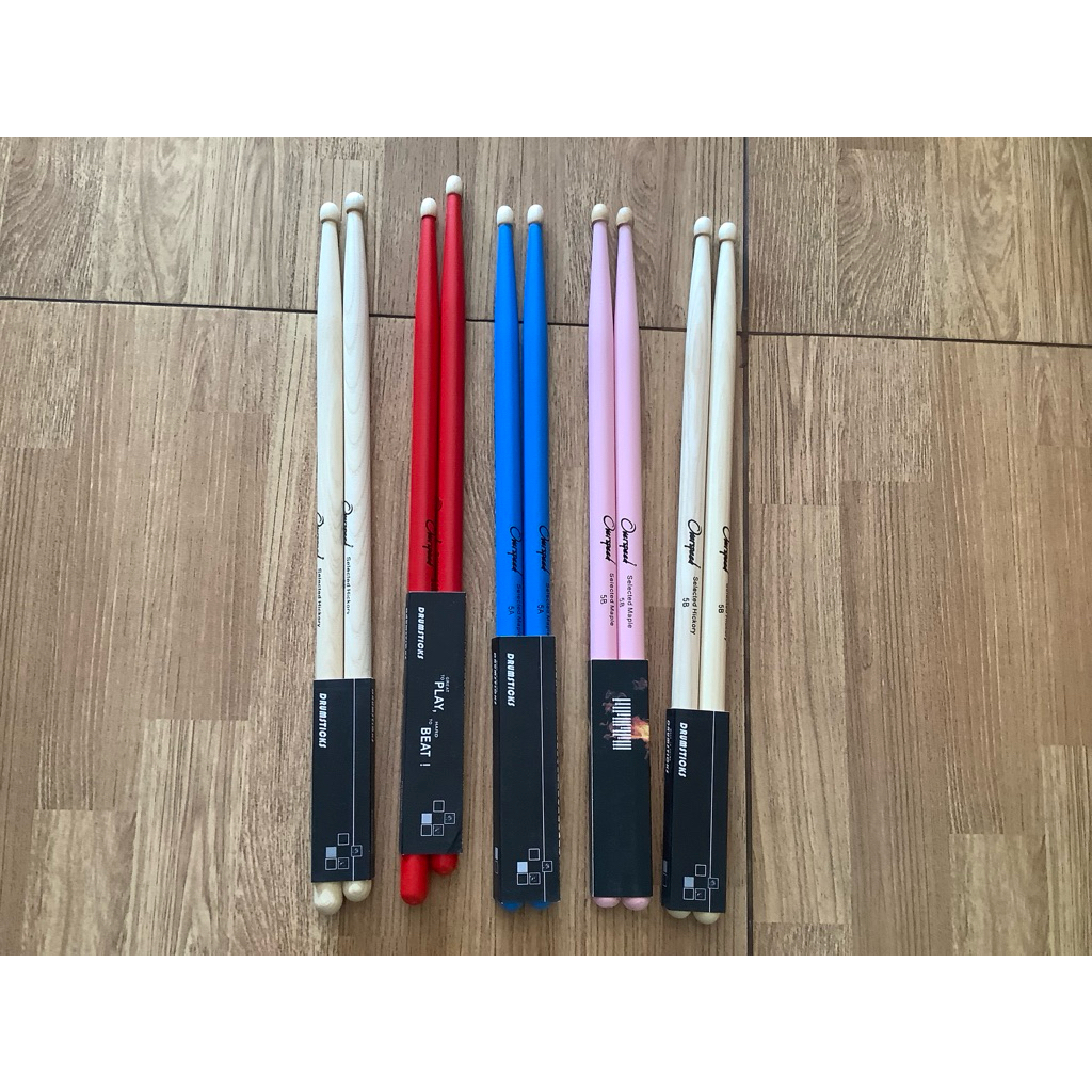 ไม้กลอง ไม้ตีกลองoverspeedขนาด5B/5Aราคา1คู่